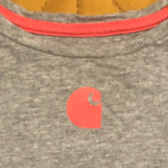 Infant Girls Carhartt Long Sleeve Tshirt W/Toolbelt Screenprint Design. Size 6M. - Picture 8 of 10